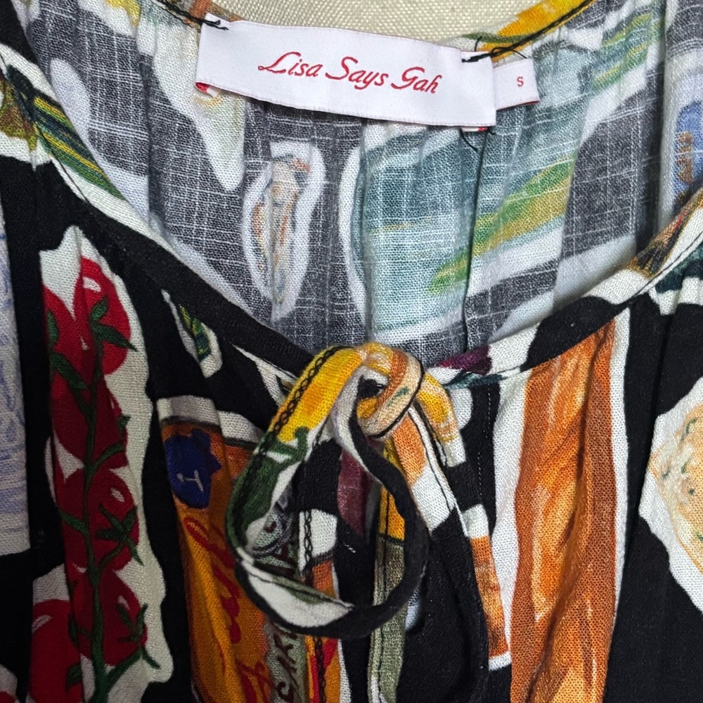 Lisa Says Gah ITALIAN SUMMER MAXI DRESS SMALL - Picture 2 of 5